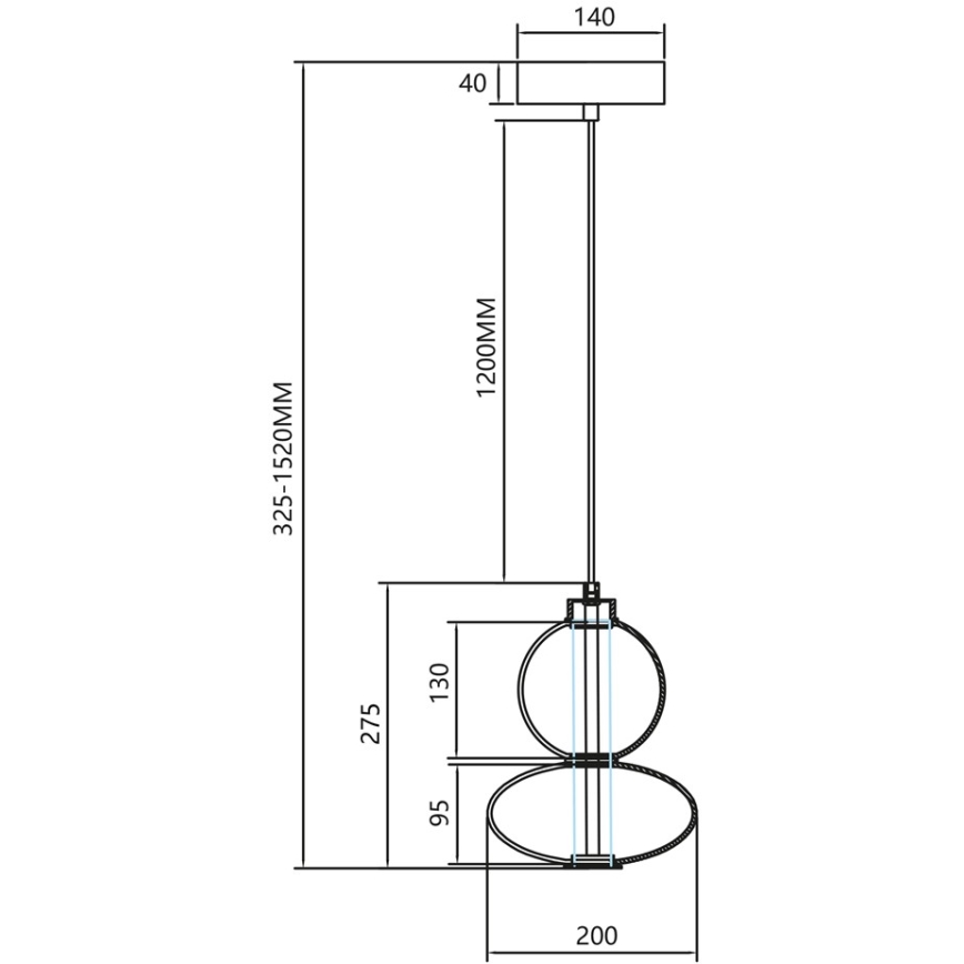 LED Lühter DAPHNE LED/12W/230V hall