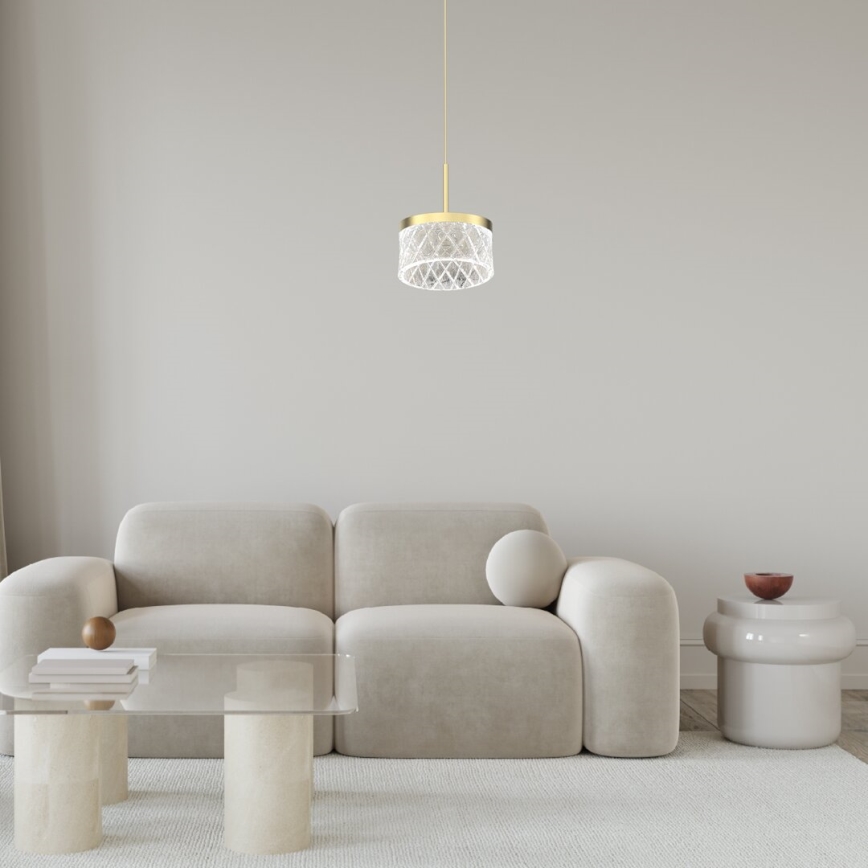 LED Lühter ELEGANCE LED/9W/230V d. 15 cm kuldne