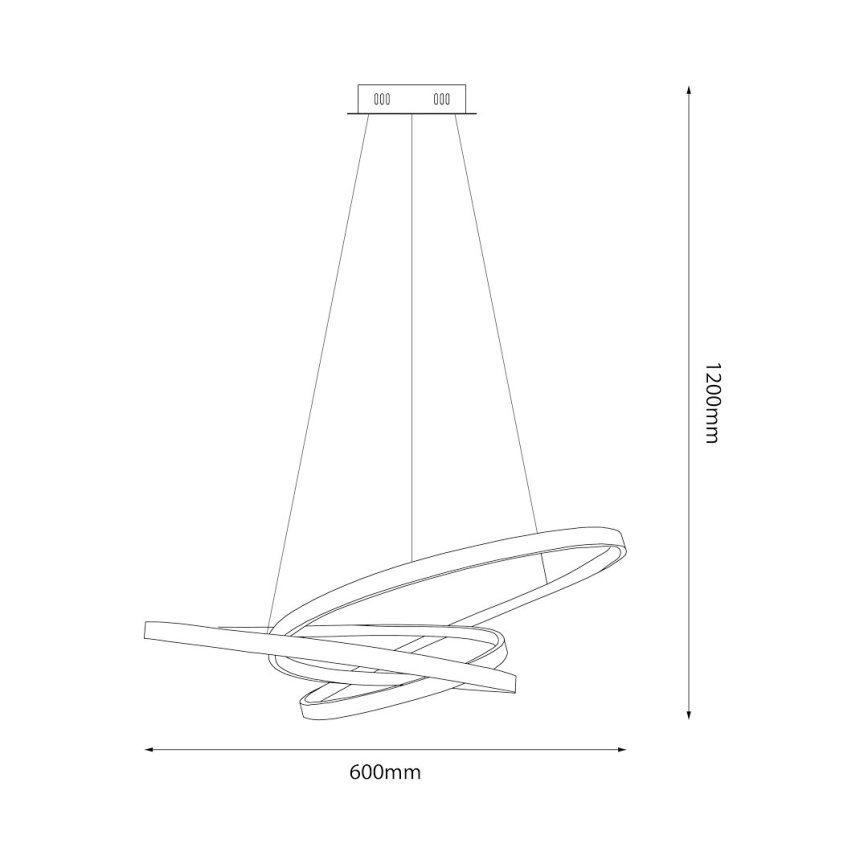 LED Lühter EMPOLI LED/55W/230V must