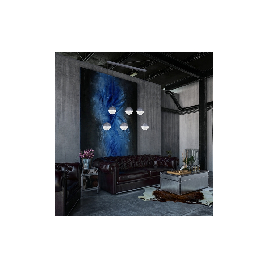 LED Lühter FURNI 6xLED/5W/230V