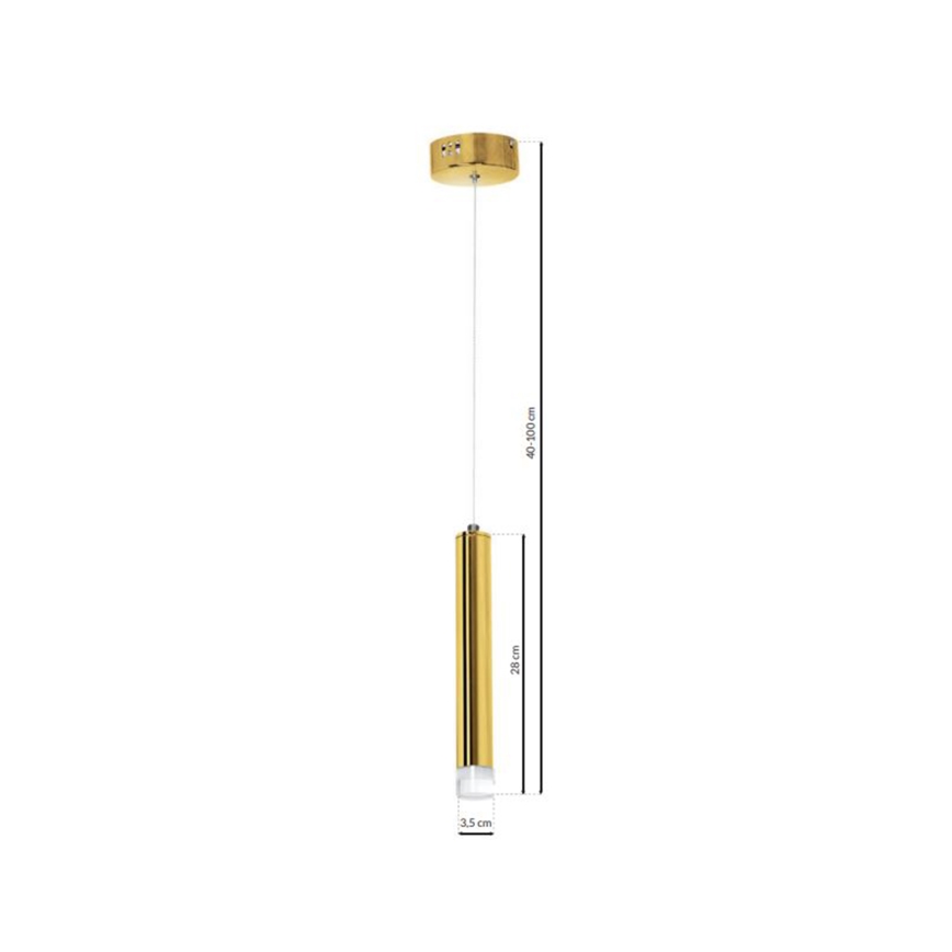LED Lühter GOLDIE 1xLED/5W/230V kuldne