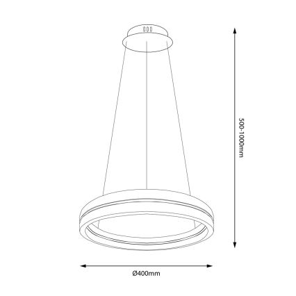 LED Lühter GRAVITY LED/36W/230V must