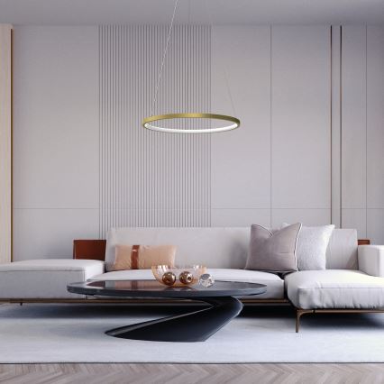 LED Lühter HOOP LED/27W/230V d. 50 cm 4000K kuldne