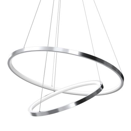LED Lühter HOOP LED/51W/230V d. 60 cm 4000K läikiv kroom