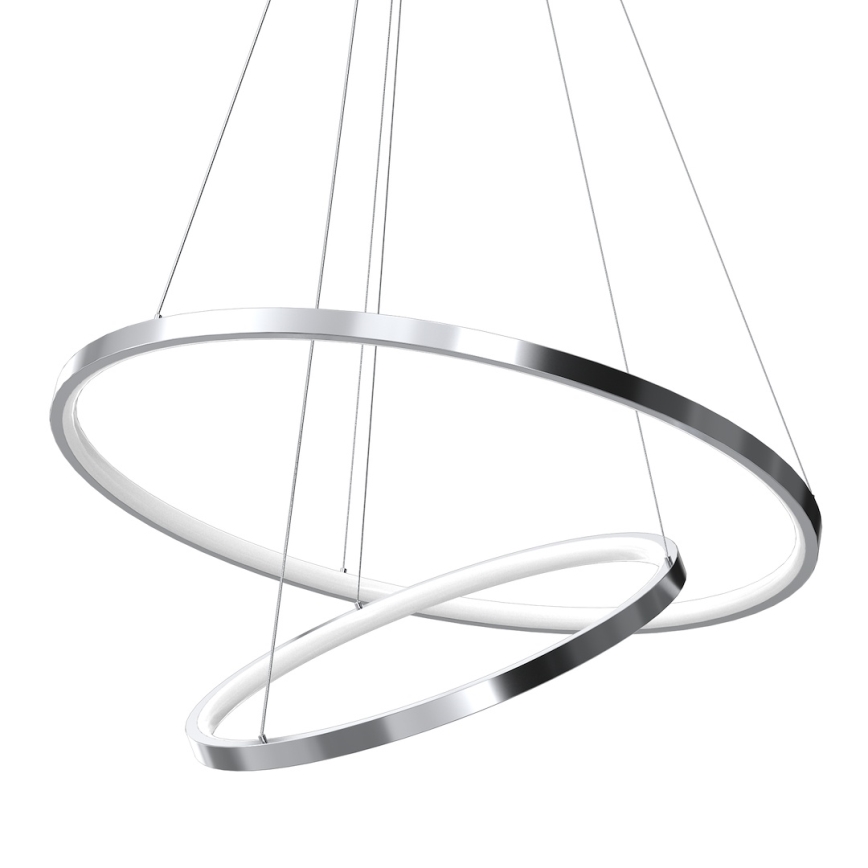 LED Lühter HOOP LED/51W/230V d. 60 cm 4000K läikiv kroom