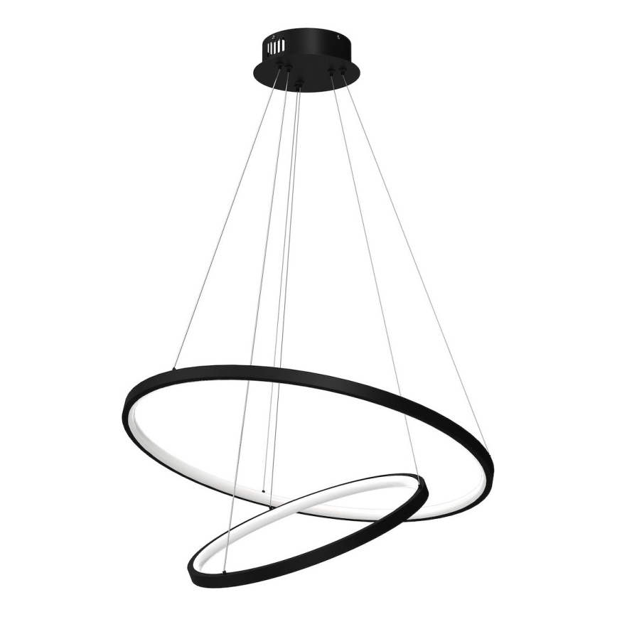 LED Lühter HOOP LED/51W/230V d. 60 cm 4000K must