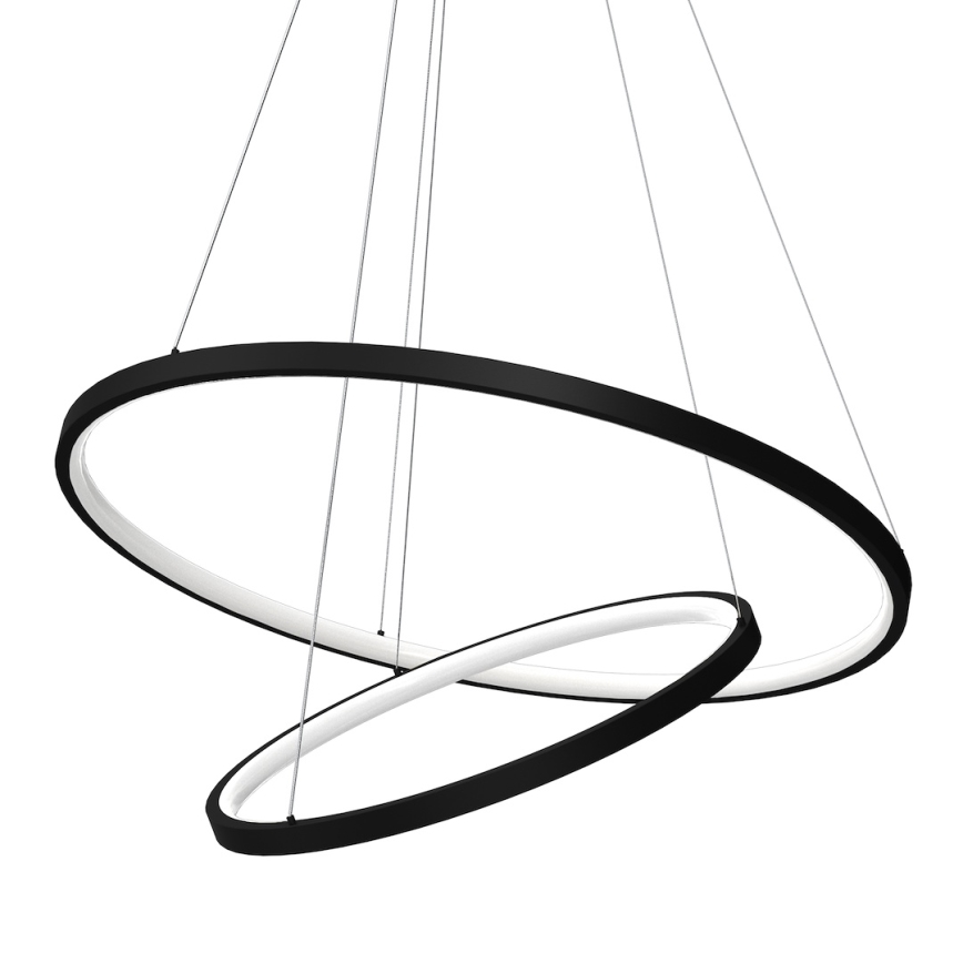 LED Lühter HOOP LED/51W/230V d. 60 cm 4000K must