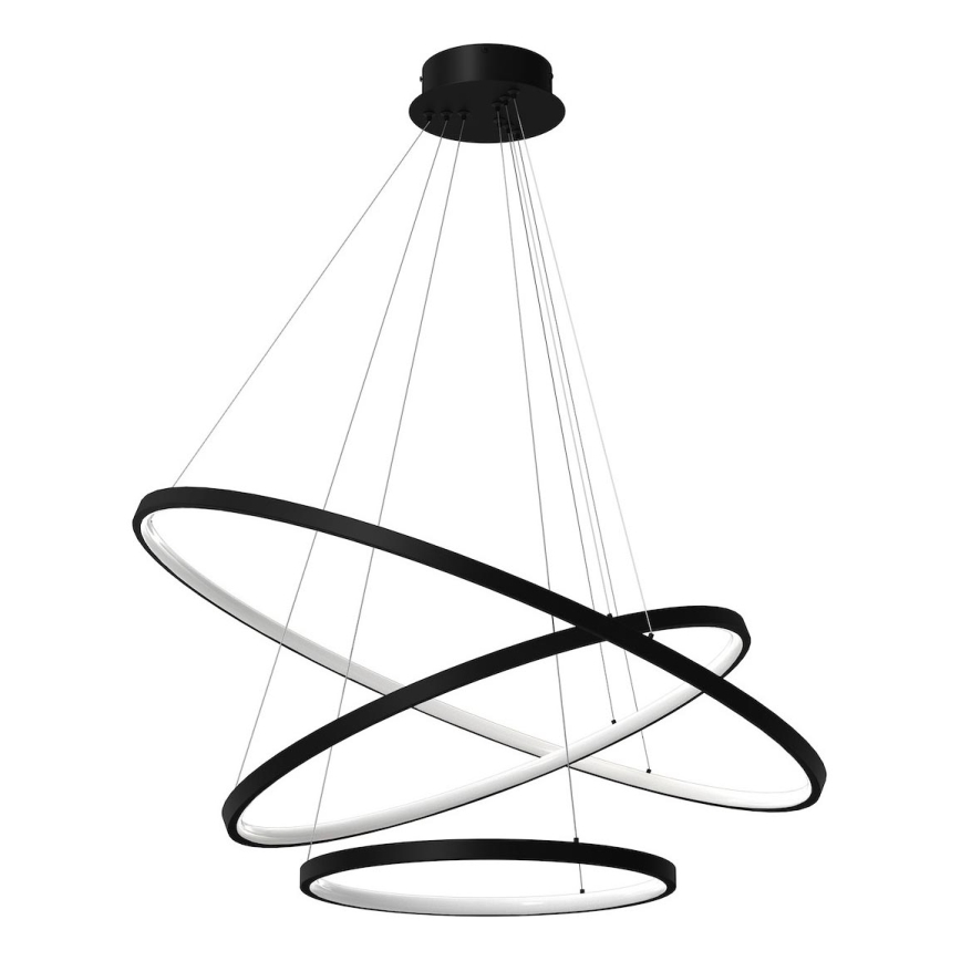 LED Lühter HOOP LED/93W/230V d. 60 cm 4000K must