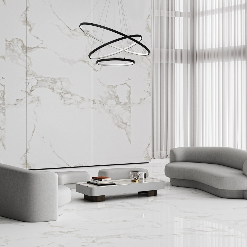 LED Lühter HOOP LED/93W/230V d. 60 cm 4000K must