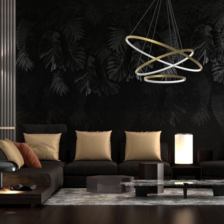 LED Lühter HOOP LED/93W/230V d. 80 cm 4000K kuldne