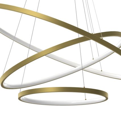 LED Lühter HOOP LED/93W/230V d. 80 cm 4000K kuldne