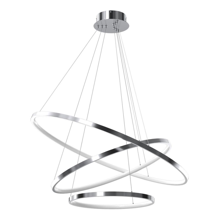 LED Lühter HOOP LED/93W/230V d. 80 cm 4000K läikiv kroom