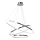 LED Lühter HOOP LED/93W/230V d. 80 cm 4000K läikiv kroom