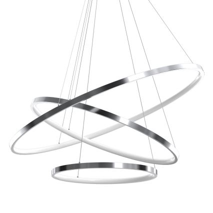 LED Lühter HOOP LED/93W/230V d. 80 cm 4000K läikiv kroom