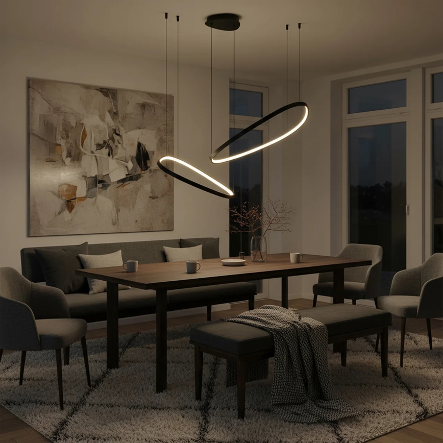 LED-lühter juhtmel MICHELLE LED/48W/230V 4000K must