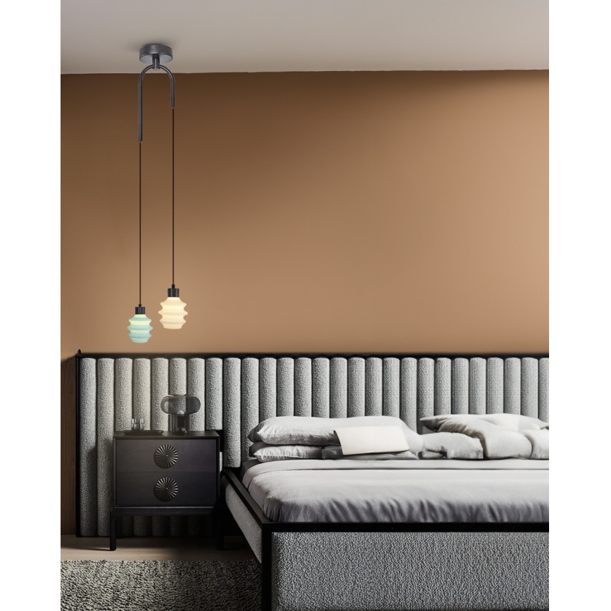 LED-lühter kaabliga CACTUS LED/6W/230V 3000K roheline/valge