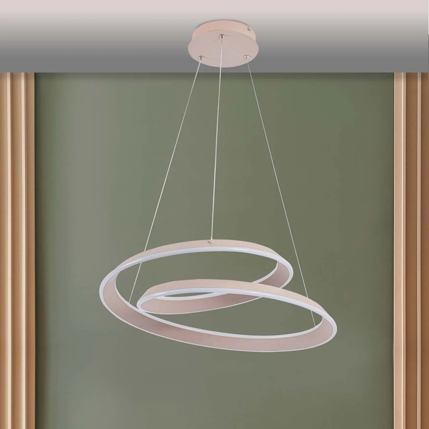 LED-lühter kaabliga CASHMERE LED/75W/230V Ø 60 cm beež