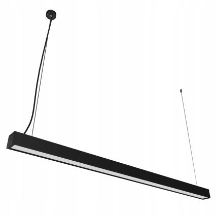 LED-lühter kaabliga/pinnapealne LED/44W/230V 6000K 120 cm must
