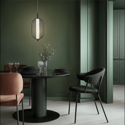 LED-lühter kaabliga PUMA LED/10W/230V läbimõõt 15 cm must