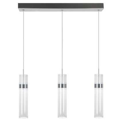 LED-lühter kaablil AMBIENTE 3xLED/6W/230V 3000/4000/6000K läikiv kroom