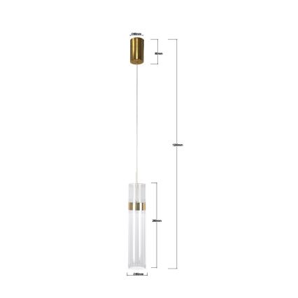 LED-lühter kaablil AMBIENTE LED/6W/230V 3000/4000/6000K kuldne