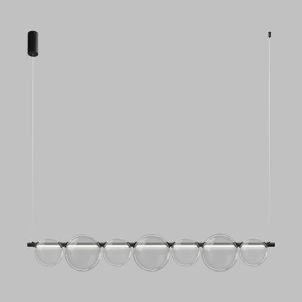 LED-lühter kaablil ATOLA LED/19W/230V must/läbipaistev