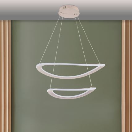 LED-lühter kaablil CASHMERE LED/75W/230V läbimõõt 59,5 valge