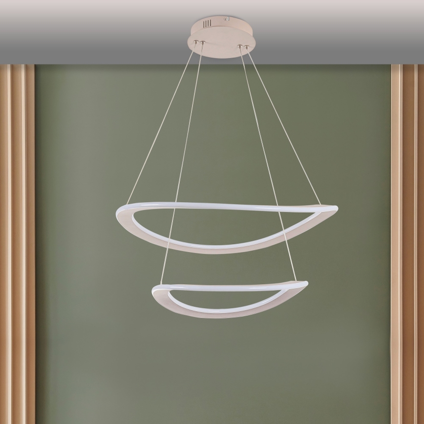 LED-lühter kaablil CASHMERE LED/75W/230V läbimõõt 59,5 valge