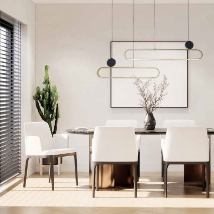 LED-lühter kaablil FLORENTYNA LED/48W/230V 4000K kuldne/must