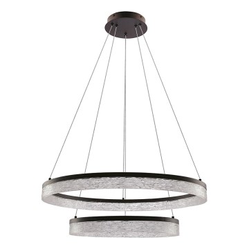 LED-lühter kaablil FROZI LED/38W/230V Ø 60 cm must