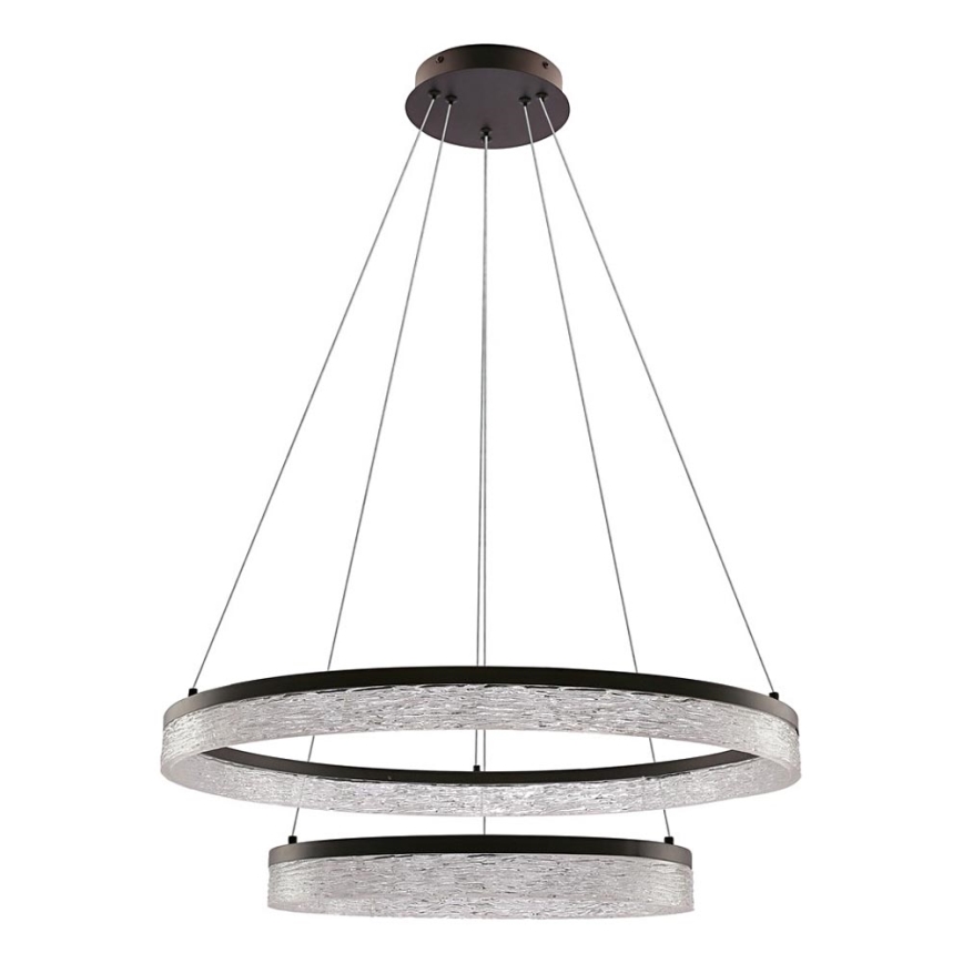 LED-lühter kaablil FROZI LED/38W/230V Ø 60 cm must