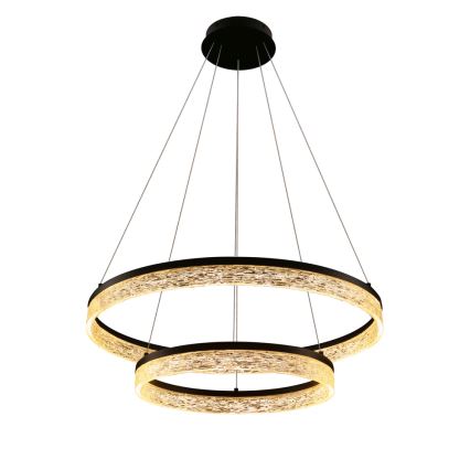 LED-lühter kaablil FROZI LED/38W/230V Ø 60 cm must