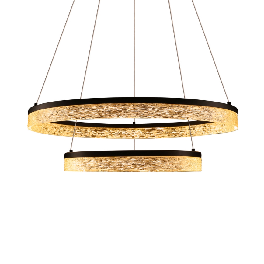 LED-lühter kaablil FROZI LED/38W/230V Ø 60 cm must