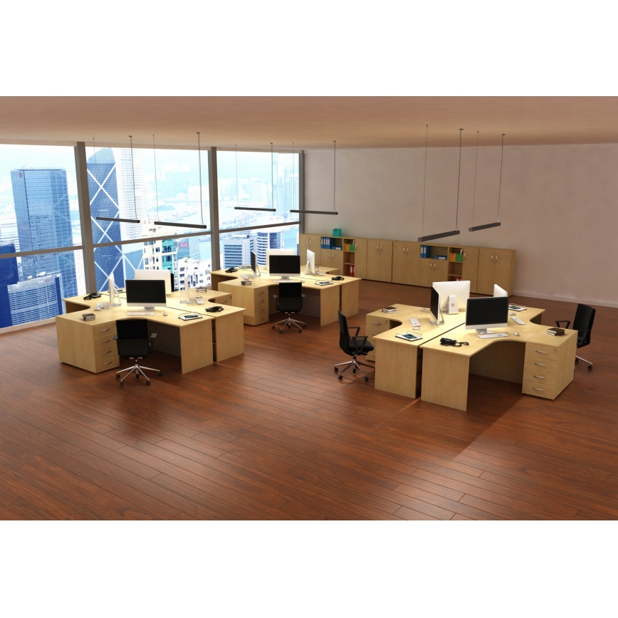 LED-lühter kaablil LED/44W/230V 3000K 120 cm must