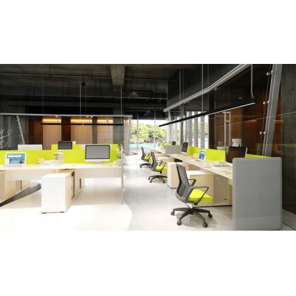 LED-lühter kaablil LED/44W/230V 3000K 120 cm must