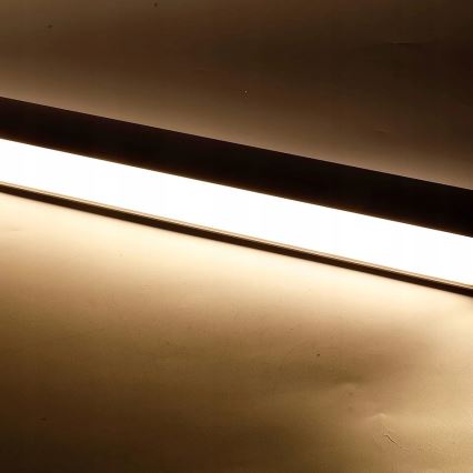 LED-lühter kaablil/pinnapealne LED/44W/230V 4000K 120 cm must
