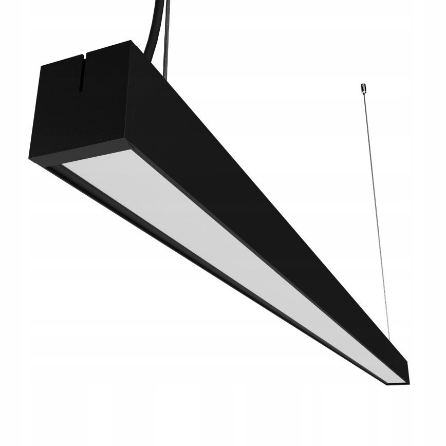 LED-lühter kaablil/pinnapealne LED/44W/230V 4000K 120 cm must