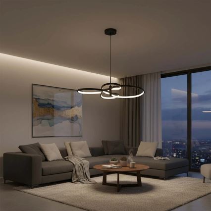 LED-lühter kaablil RIBBON LED/37W/230V 4000K must