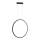 LED-lühter kaablil SATURNO LED/28W/230V, läbimõõt 50 cm, IP44, must