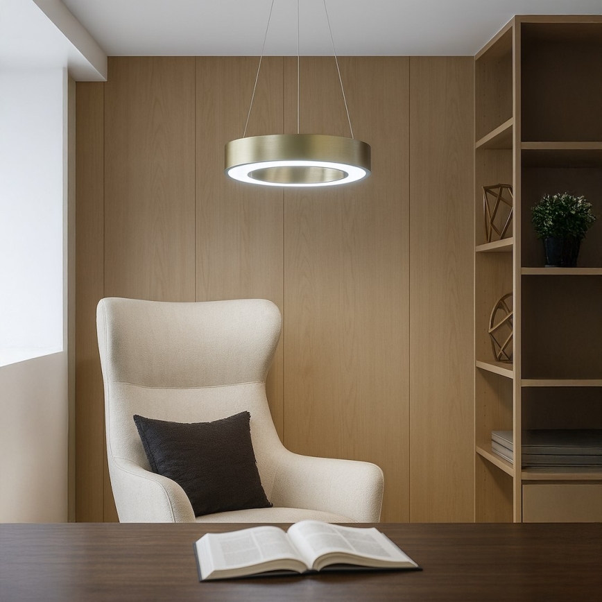 LED-lühter kaablil UNION LED/40W/230V 3000/4000/6500K läbimõõt 40 cm kuldne