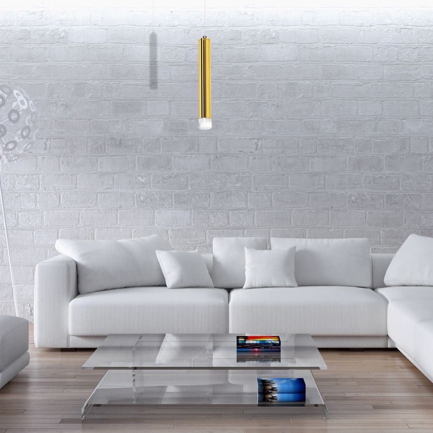 LED-lühter köiega GOLDIE LED/5W/230V kuldne