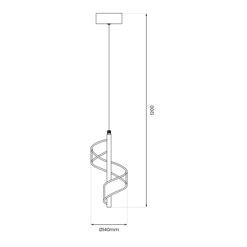 LED Lühter LARGO LED/10W/230V kuldne