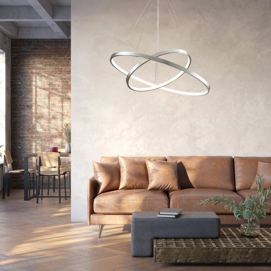 LED Lühter LEA LED/35W/230V 4000K d. 60 cm matt kroom