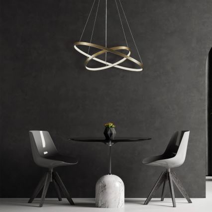 LED Lühter LEA LED/35W/230V 4000K d. 60 cm kuldne