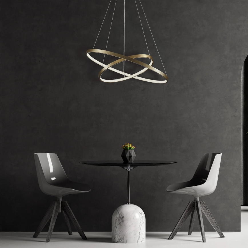LED Lühter LEA LED/35W/230V 4000K d. 60 cm kuldne
