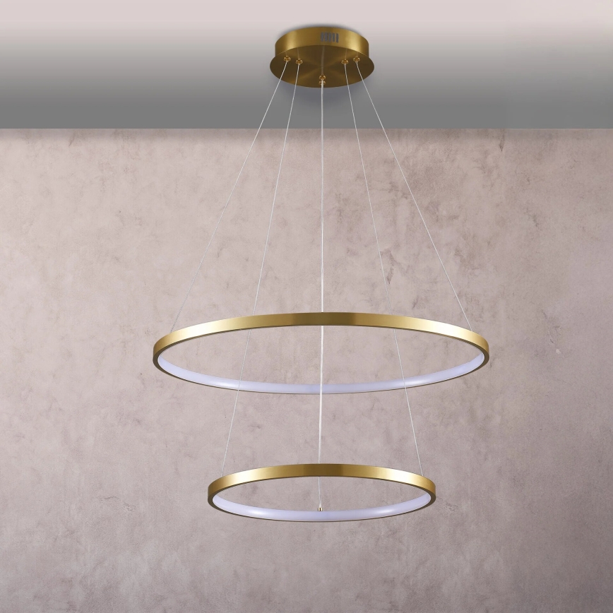 LED Lühter LEA LED/35W/230V 4000K d. 60 cm kuldne