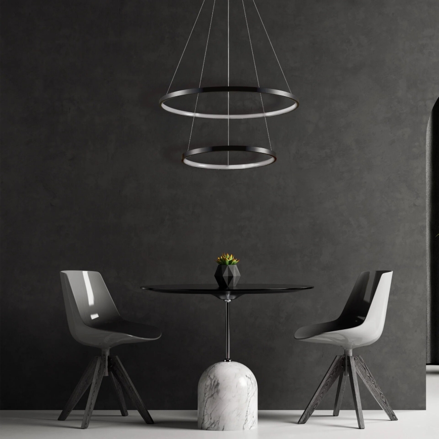 LED Lühter LEA LED/35W/230V 4000K d. 60 cm must