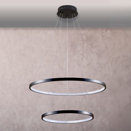 LED Lühter LEA LED/35W/230V 4000K d. 60 cm must
