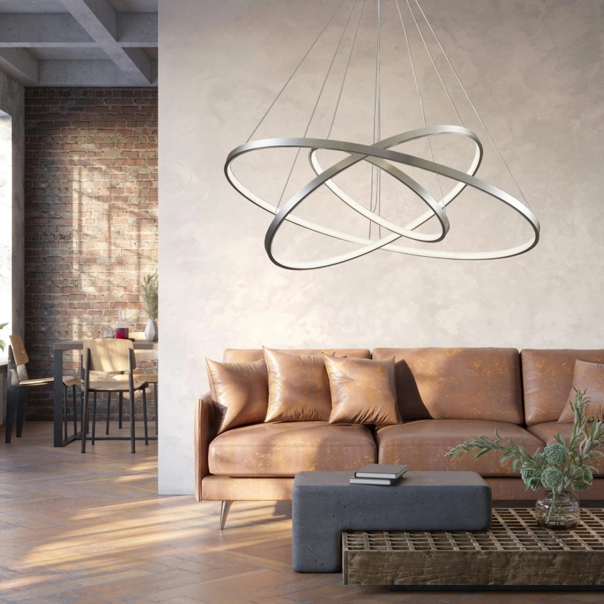 LED Lühter LEA LED/60W/230V 4000K d. 80 cm matt kroom