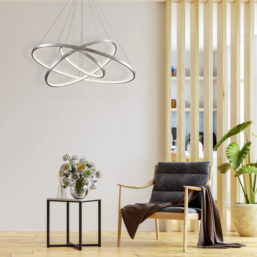 LED Lühter LEA LED/60W/230V 4000K d. 80 cm matt kroom